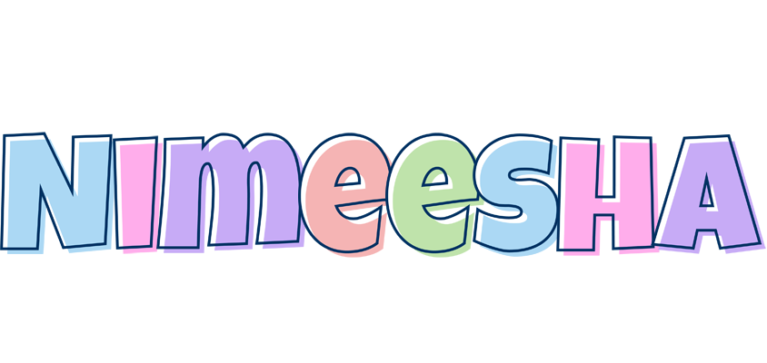 Nimeesha pastel logo