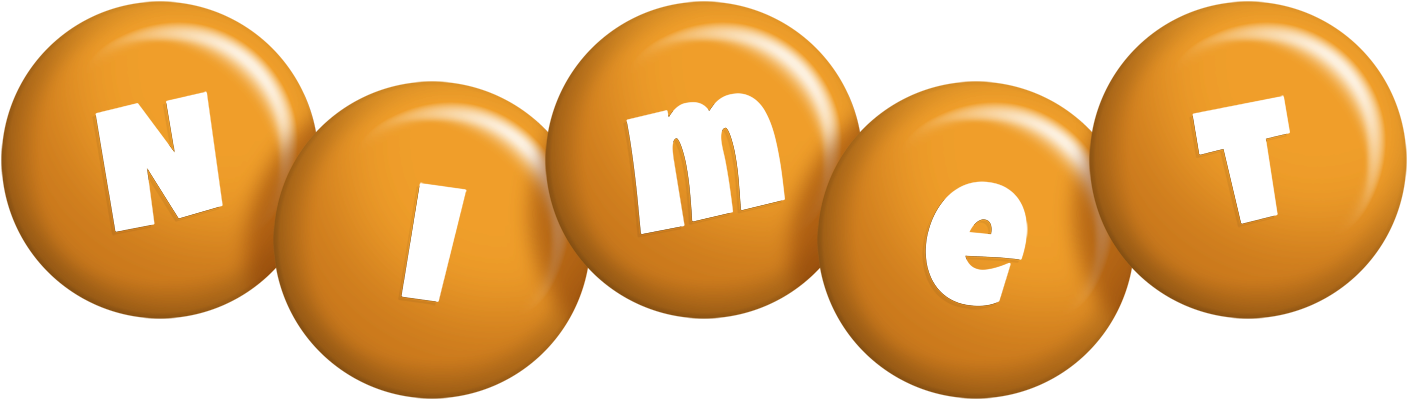 Nimet candy-orange logo