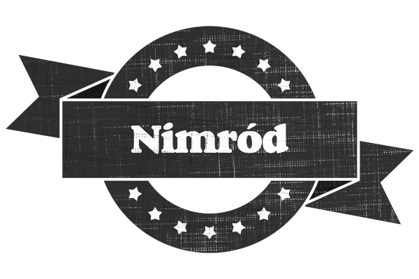 Nimród grunge logo
