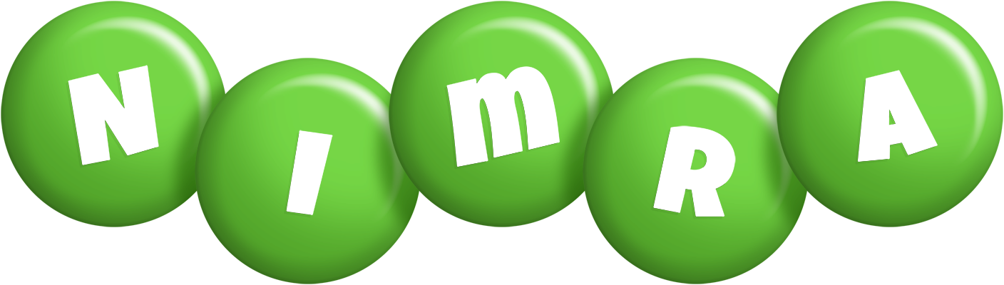 Nimra candy-green logo