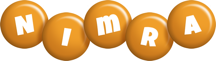 Nimra candy-orange logo