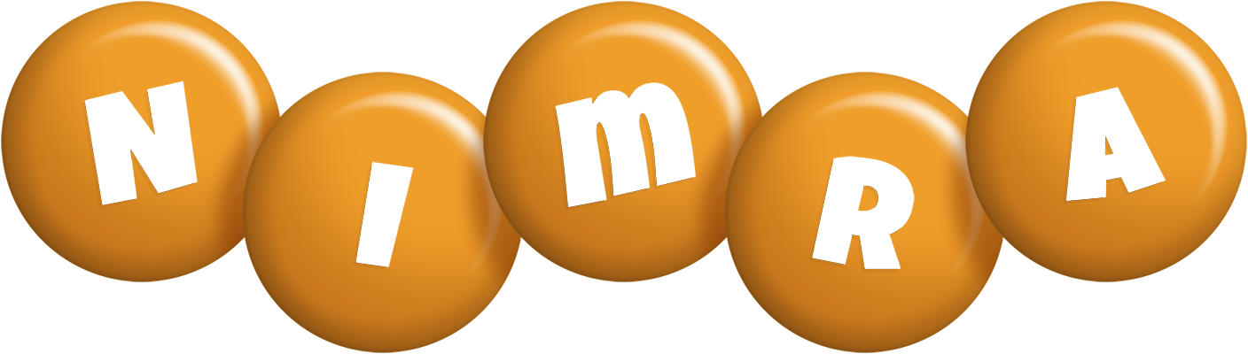 Nimra candy-orange logo