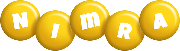 Nimra candy-yellow logo