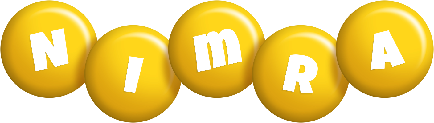 Nimra candy-yellow logo