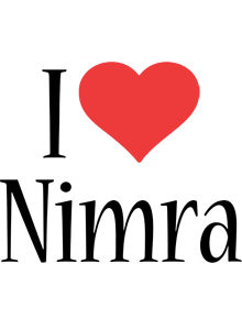 Nimra i-love logo