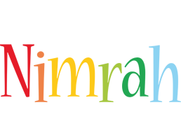 Nimrah birthday logo