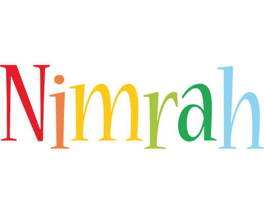 Nimrah birthday logo