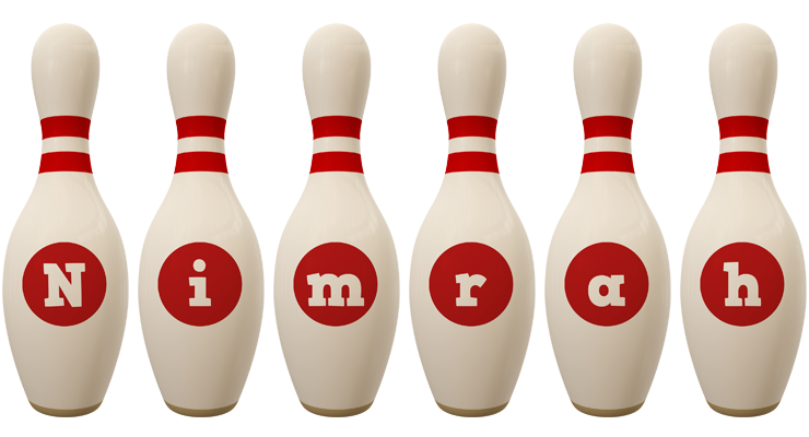 Nimrah bowling-pin logo