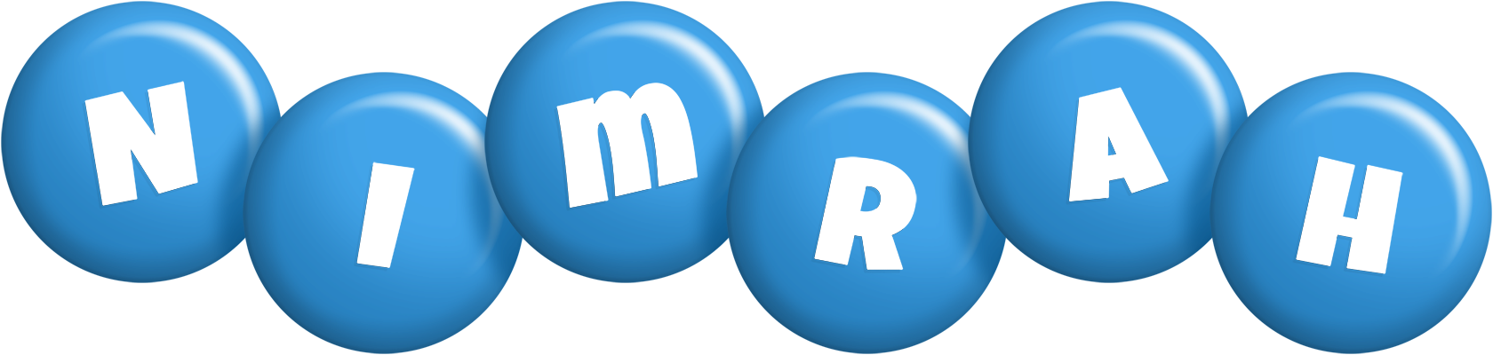 Nimrah candy-blue logo