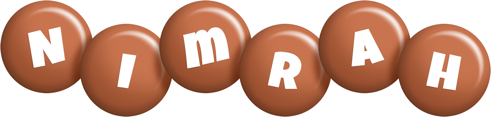 Nimrah candy-brown logo