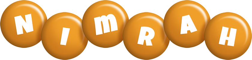 Nimrah candy-orange logo