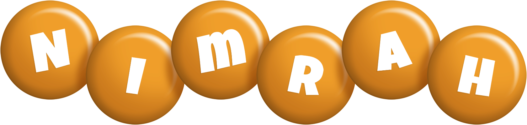 Nimrah candy-orange logo