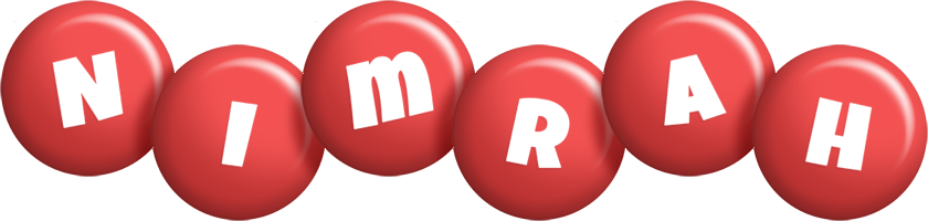 Nimrah candy-red logo