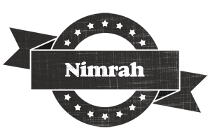 Nimrah grunge logo