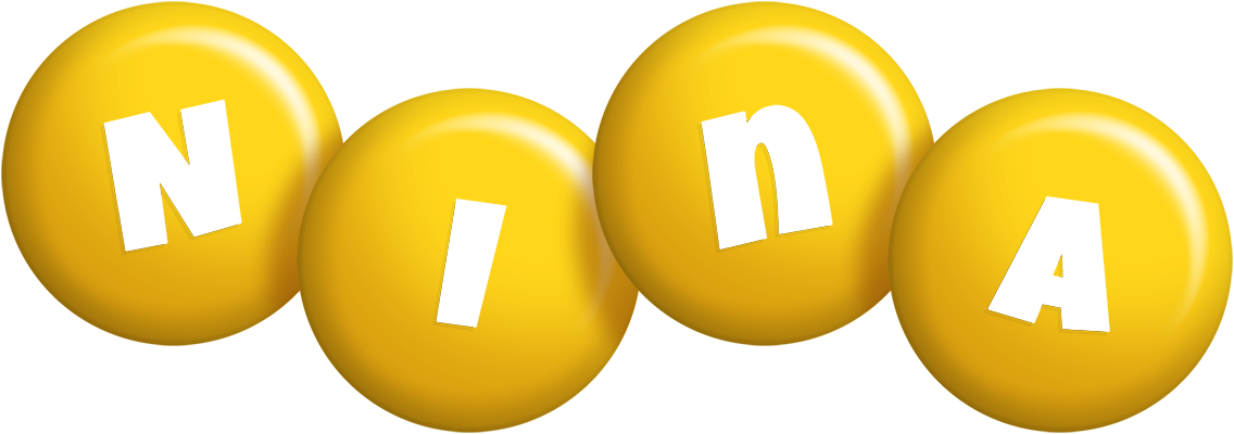 Nina candy-yellow logo