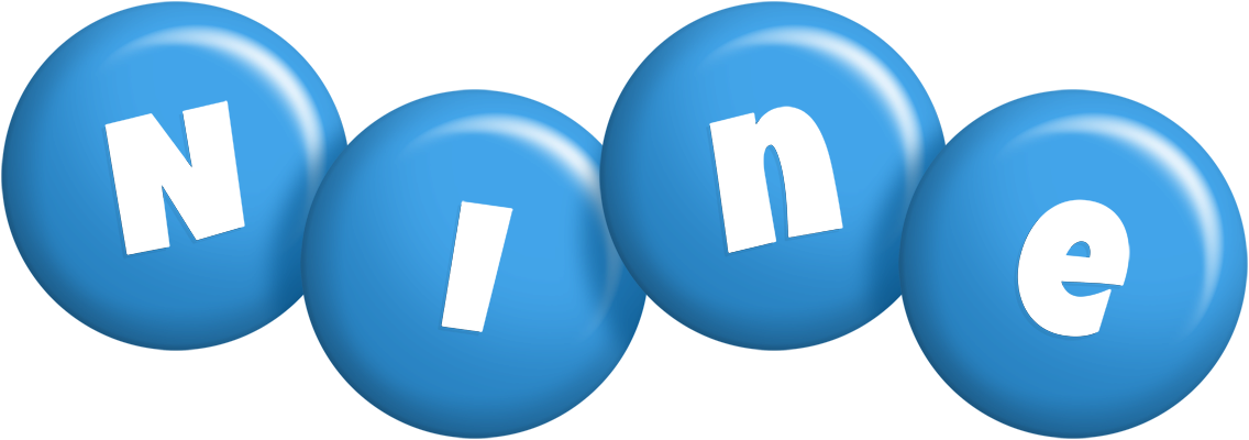 Nine candy-blue logo