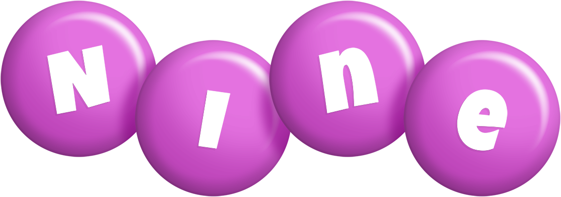 Nine candy-purple logo