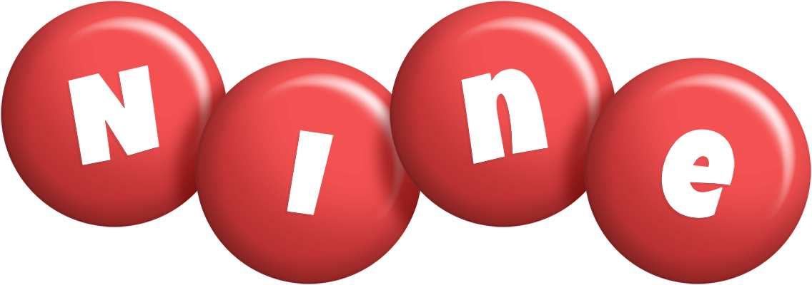Nine candy-red logo