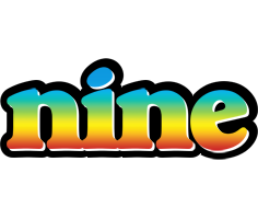 Nine color logo
