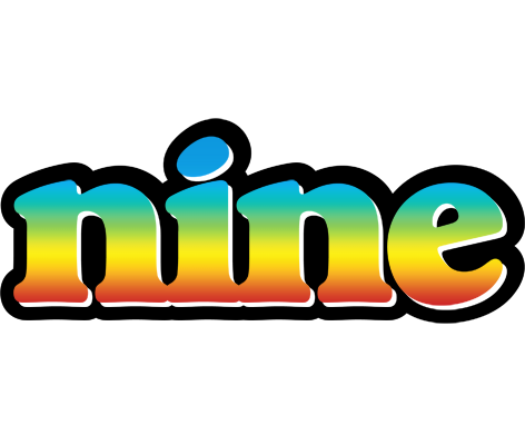 Nine color logo