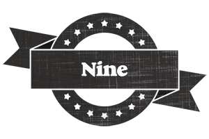 Nine grunge logo