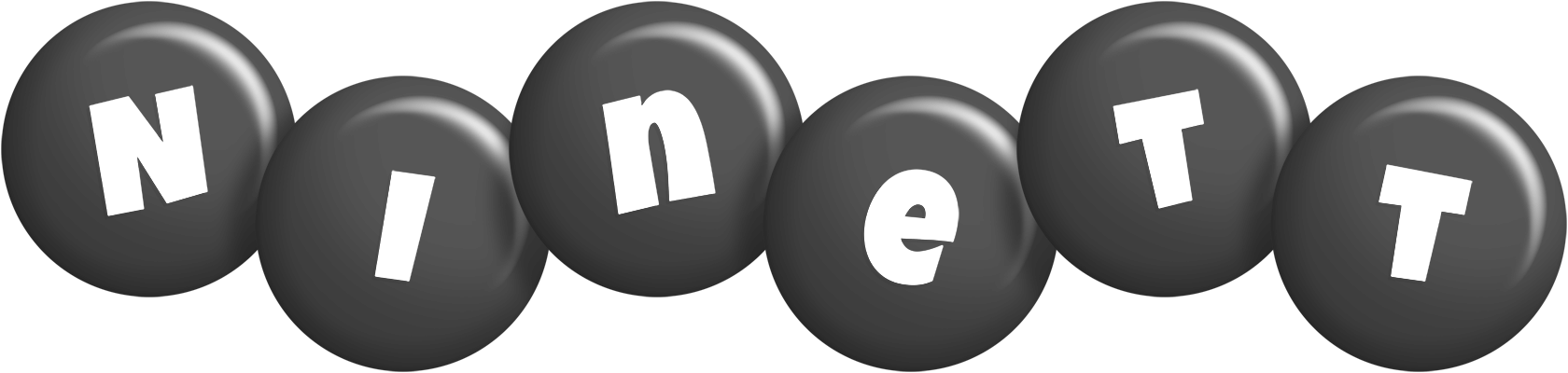 Ninett candy-black logo