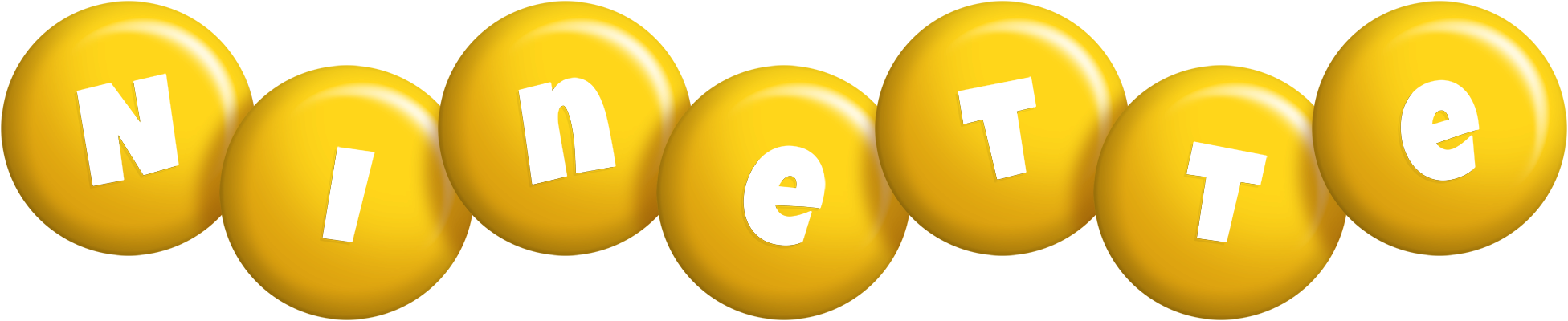 Ninette candy-yellow logo