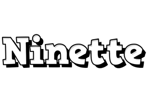 Ninette snowing logo