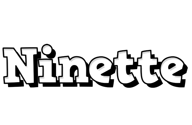 Ninette snowing logo