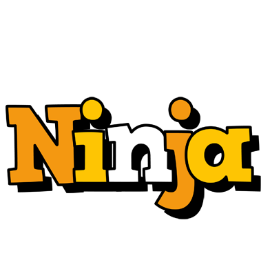 Ninja cartoon logo