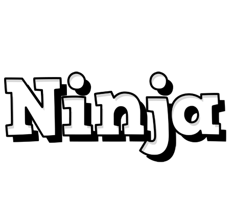 Ninja snowing logo