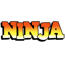 Ninja sunset logo