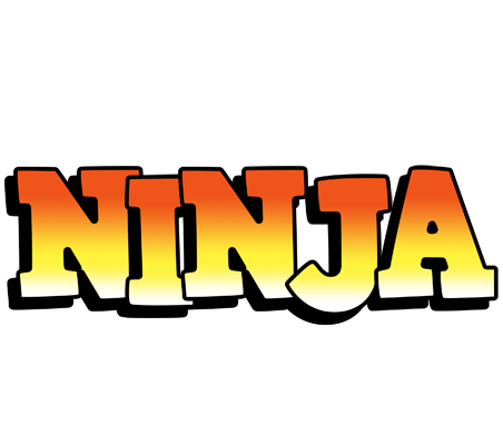 Ninja sunset logo