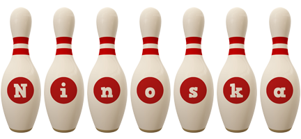 Ninoska bowling-pin logo