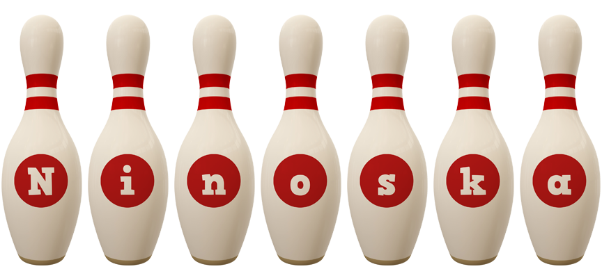 Ninoska bowling-pin logo
