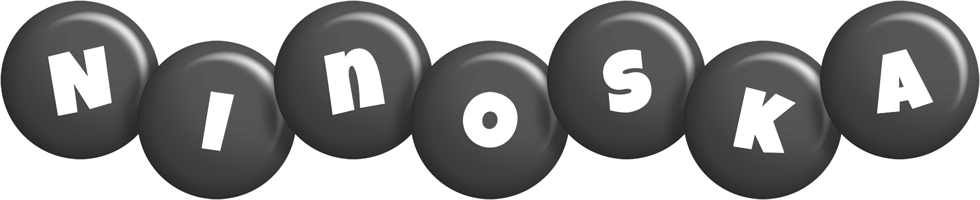 Ninoska candy-black logo