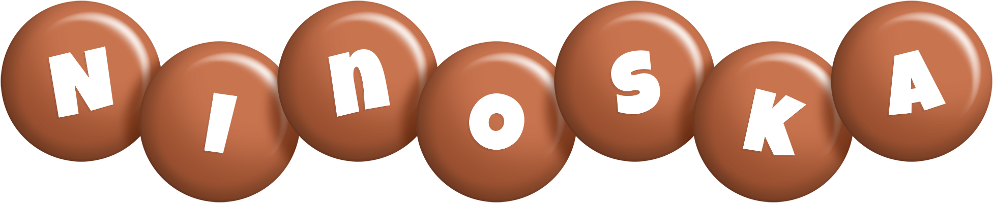 Ninoska candy-brown logo