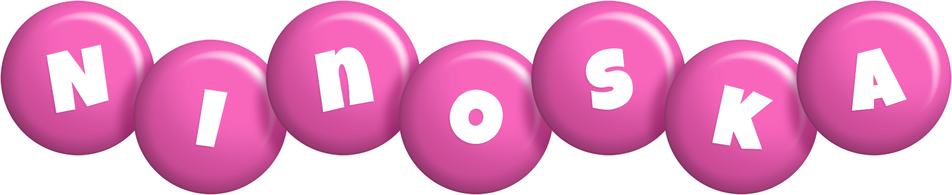 Ninoska candy-pink logo