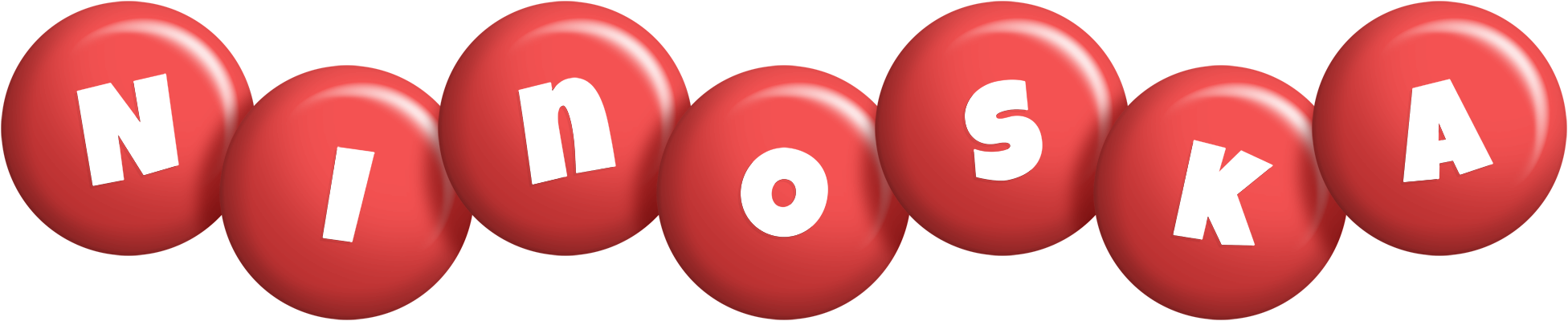 Ninoska candy-red logo