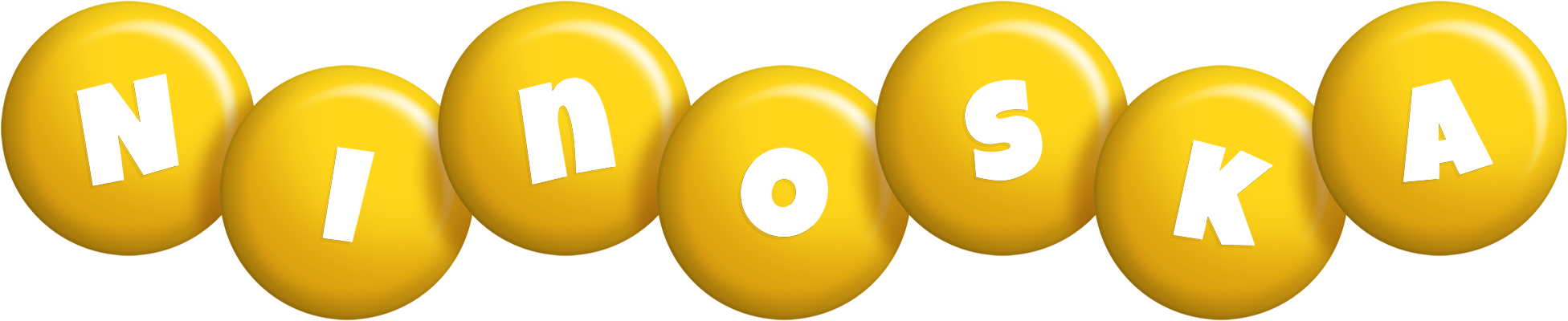 Ninoska candy-yellow logo