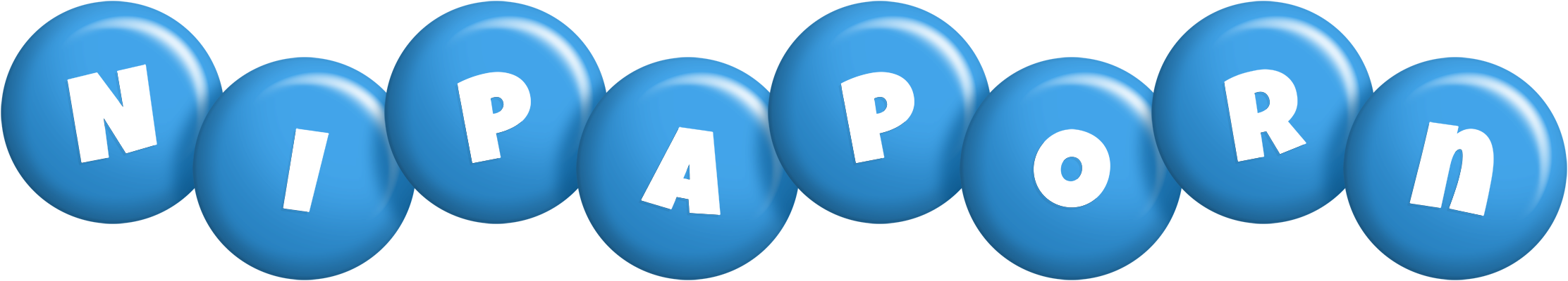 Nipaporn candy-blue logo