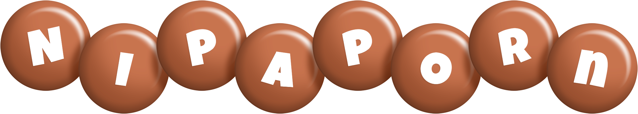 Nipaporn candy-brown logo