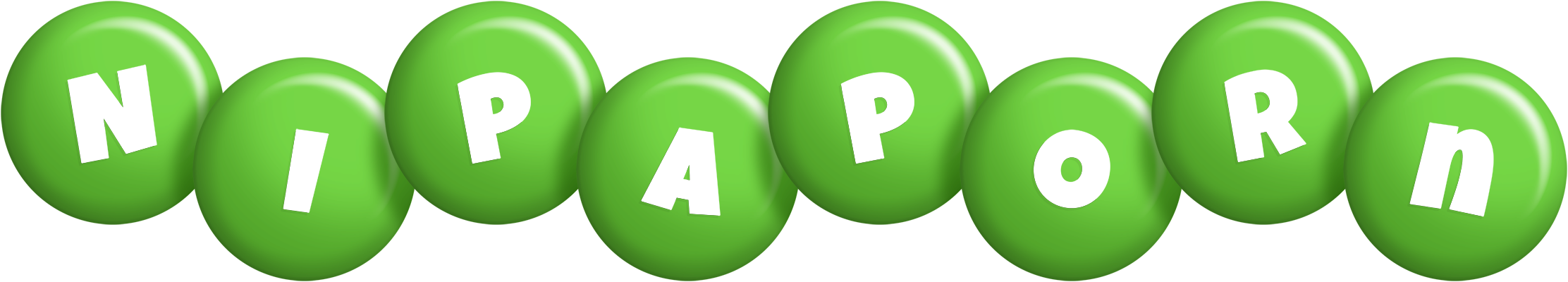 Nipaporn candy-green logo