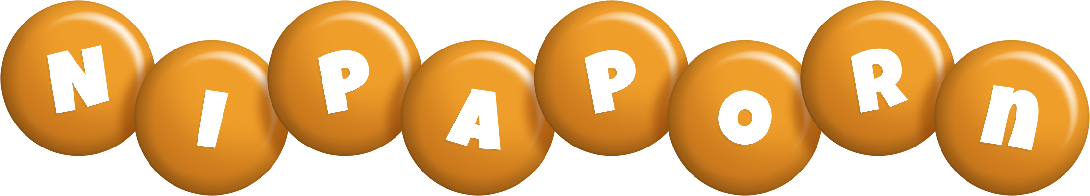 Nipaporn candy-orange logo