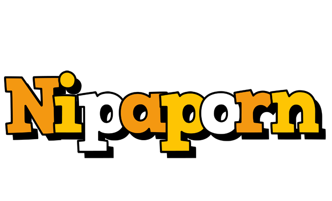 Nipaporn cartoon logo