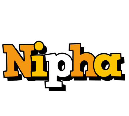 Nipha cartoon logo