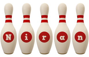 Niran bowling-pin logo