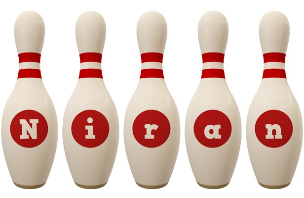 Niran bowling-pin logo