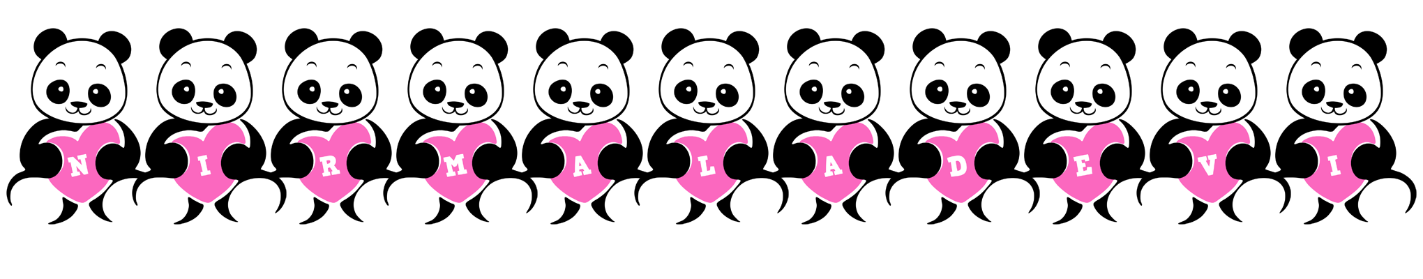 Nirmaladevi love-panda logo
