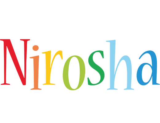 Nirosha birthday logo